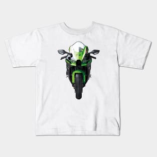 ZX10R Bike Front View Illustration Kids T-Shirt